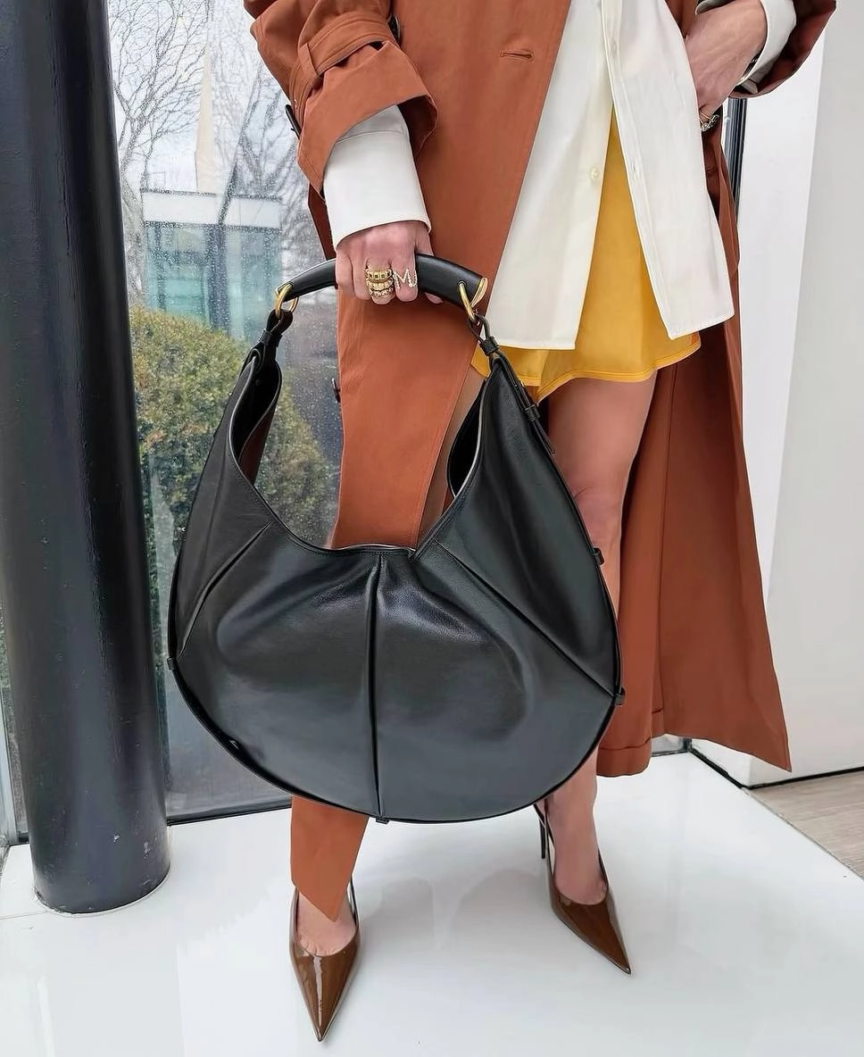 YSL Mombasa — crescent bag with a bohemian mood